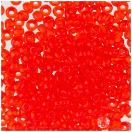 Бисер круглый PRECIOSA 3, 10/0, 2,3 мм, 500 г, (Ф180), оранжево-красный