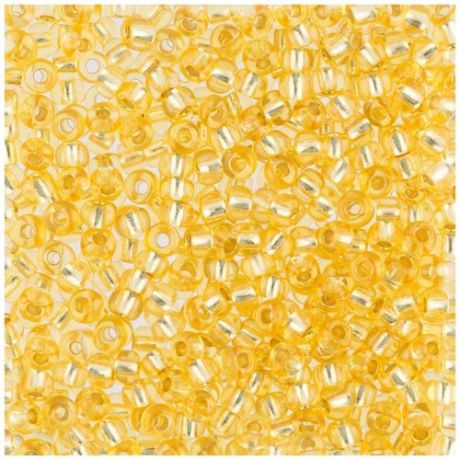 Бисер круглый PRECIOSA 6, 10/0, 2,3 мм, 500 г, (Ф387), желтый
