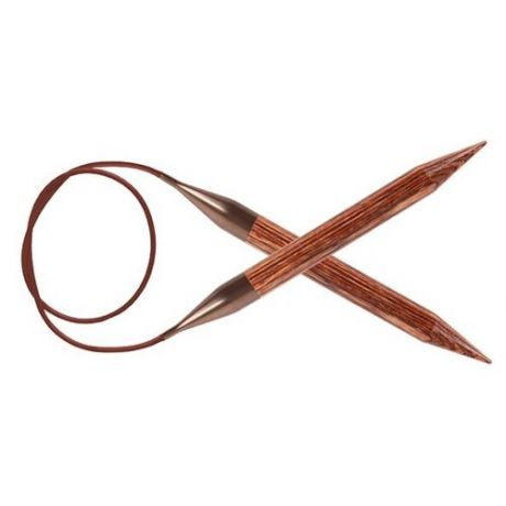 Спицы Knit Pro Ginger 31135, диаметр 7 мм, длина 120 см, коричневый