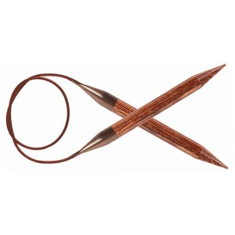 Спицы для вязания Knit Pro круговые, укороченные, деревянные Ginger 2мм, 40см, арт.31041