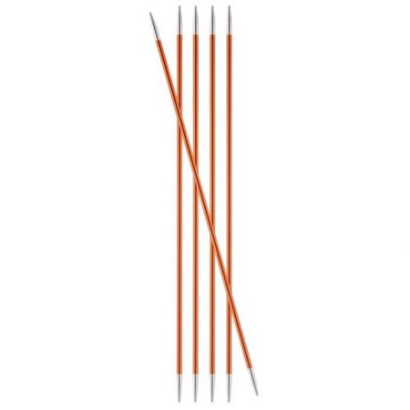 Спицы Knit Pro Zing 47032, диаметр 2.25 мм, длина 20 см, оранжевый