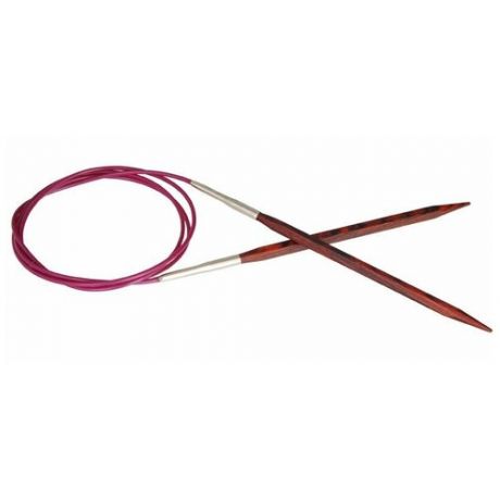 Спицы для вязания Knit Pro круговые, квадратные, деревянные Cubics 5мм, 100см, арт.25345