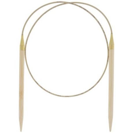Спицы ADDI круговые из бамбука 555-7, диаметр 7 мм, длина 80 см, бежевый