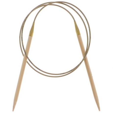 Спицы ADDI Nature круговые из бамбука 555-7, диаметр 6 мм, длина 100 см, бежевый