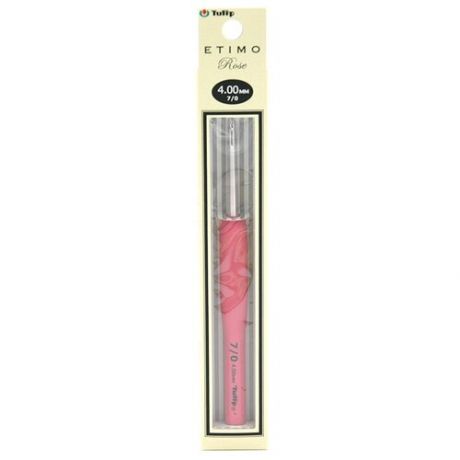 Крючок для вязания с ручкой ETIMO Rose 4мм, Tulip, TER-08e