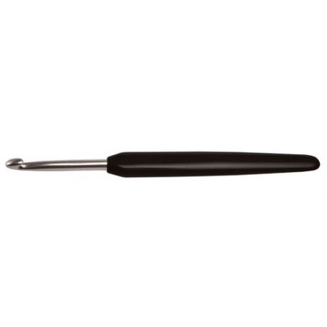 Крючок вязальный KnitPro Basix Aluminum 4.5мм белый с ручкой 30816