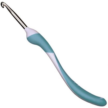 Крючок, вязальный с эргономичной пластиковой ручкой addiSwing Maxi, №5,5, 17 см 141-7/5.5-17