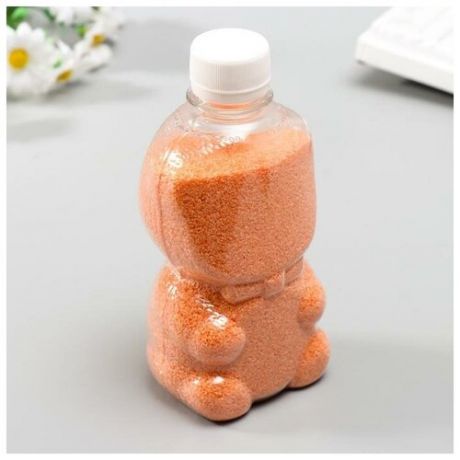 Market-Space Песок цветной в бутылках "Оранжевый" 500 гр