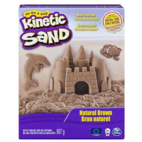 Кинетический песок Kinetic Sand (6037507), natural brown, 0.91 кг, картонная пачка