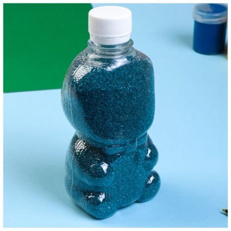 Песок цветной в бутылках "Тёмно-синий" 500 гр микс