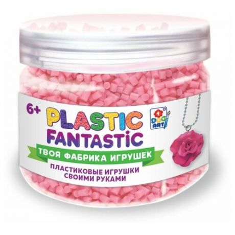 Гранулированный пластик, 1Toy (набор для лепки детский, 95 г, розовый, Т20217, серия Plastic Fantastic)