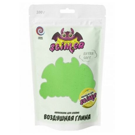 Слайм Slime ExtraSoft Наполнение Воздушная глина Green SSS31-39G