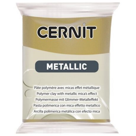 Полимерная глина Cernit Metallic античное золото (055), 56 г