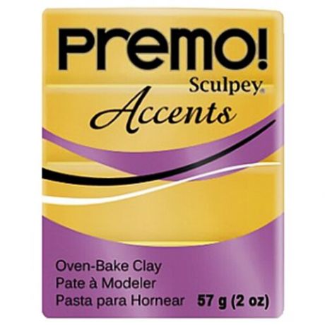 Полимерная глина Sculpey Premo Accents 5055 (18-каратное золото), 57г