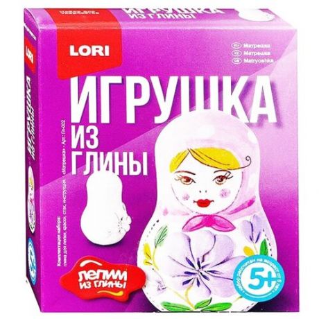 Натуральная глина LORI Лепим из глины Матрешка (Гл-002)