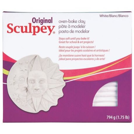 Полимерная глина Sculpey Original S2 (белый), 794г