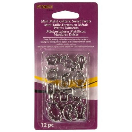 Мини-формы для глины Sculpey Mini Metal Cutters, сладости (AM)
