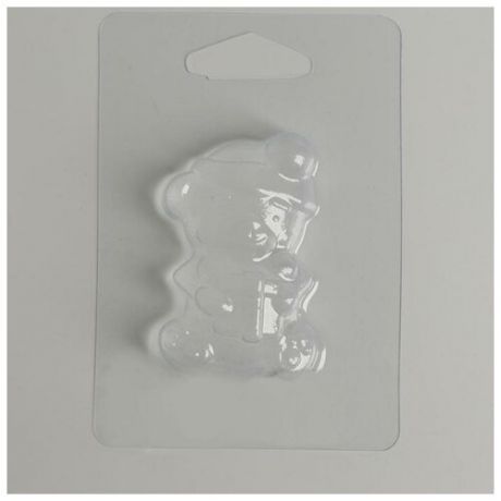 Пластиковая форма для мыла «Мишка с подарком