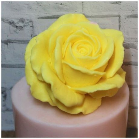 Роза жёлтая 3D силиконовая форма