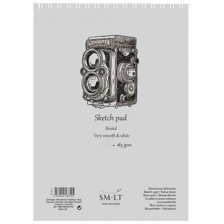 Альбом для эскизов Smiltainis Authentic Bristol 21 х 14.8 см (A5), 185 г/м², 30 л.