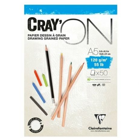Скетчбук для эскизов и зарисовок Clairefontaine Cray