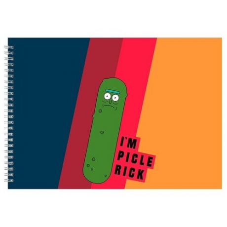 Альбом для рисования, скетчбук Pickle Rick