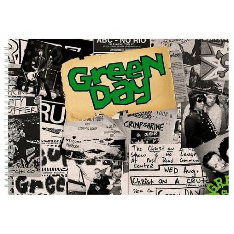 Альбом для рисования, скетчбук Green day