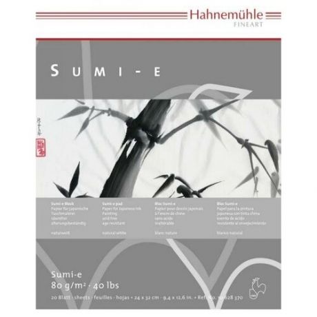 Альбом для каллиграфии Hahnemuhle "SUMI-E" 30x40 см 20 л 80 г