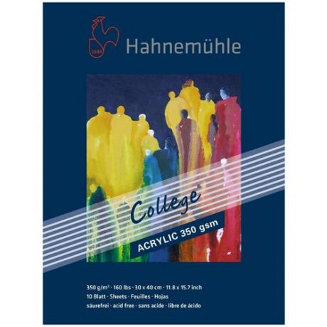 Альбом-склейка для акрила Hahnemuhle "College-Acrylic" 30х40 см 10 л 350 г