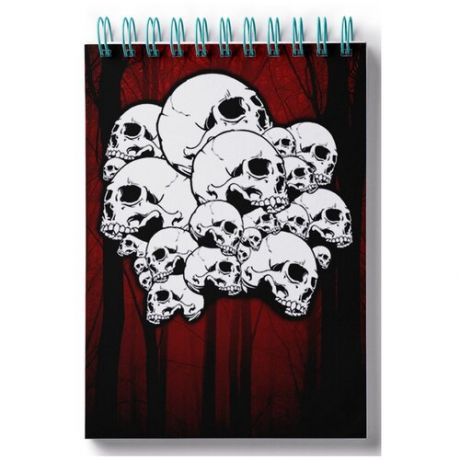 Блокнот для зарисовок, скетчбук Skulls and forest
