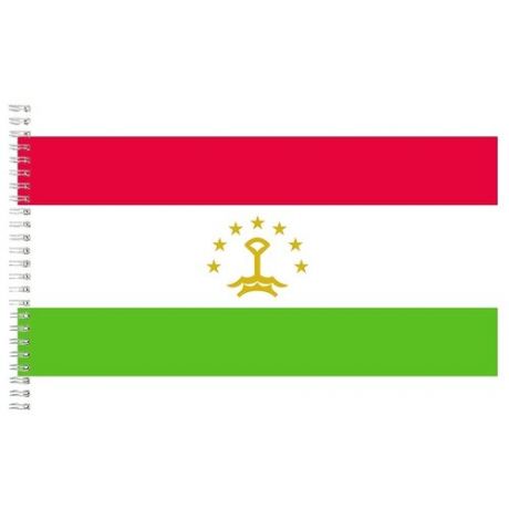 Альбом для рисования, скетчбук Флаг Таджикистана