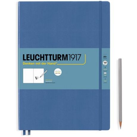 Скетчбук Leuchtturm Master A4+ 56л 150г/м2 твердая обложка Синий Деним