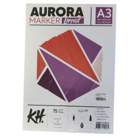 Альбом-склейка для маркеров Aurora А3 50 л 75 г