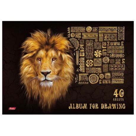 Альбом для рисования Hatber 3D King Lion 29.7 х 21 см (A4), 100 г/м², 40 л.