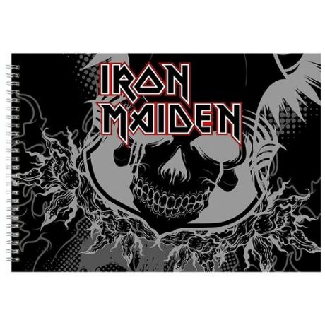 Альбом для рисования, скетчбук Iron Maiden череп