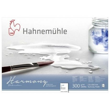 Альбом-склейка для акварели Hahnemuhle "Harmony" 21х29,7 см 300 г 12 л крупное зерно, целлюлоза 100%