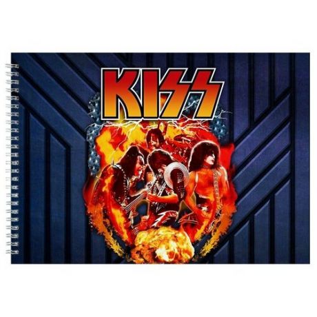 Альбом для рисования, скетчбук KISS Fire