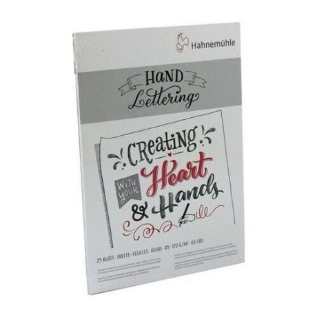 Hahnemuhle Склейка для леттеринга "Hand Lettering", 170 г/м2, А5, 25 л