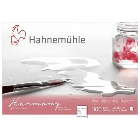 Альбом-склейка для акварели Hahnemuhle "Harmony" А4 12 л 300 г, 100 % целлюлоза, среднее зерно