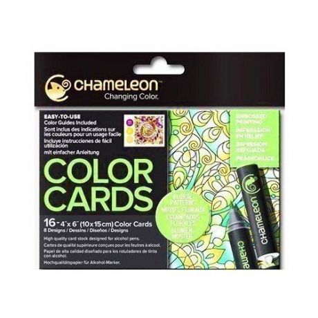 Раскраска-склейка для маркеров Chameleon Floral Patterns/ Цветочные узоры CC0105