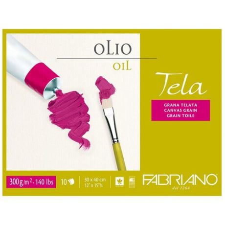 Альбом для масляных красок Fabriano Tela 18 х 24 см, 300 г/м², 10 л.