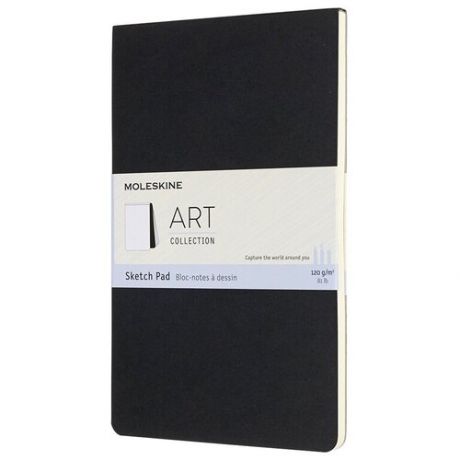 Блокнот для рисования Moleskine ART SOFT SKETCH PAD ARTSKPAD3 Large, 130х210 мм, 48 страниц, мягкая обложка, черный