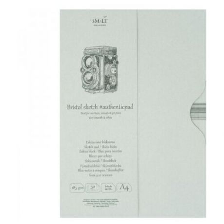 Альбом-склейка для графики SMLT Authentic Bristol A4 50 л 185 г в папке
