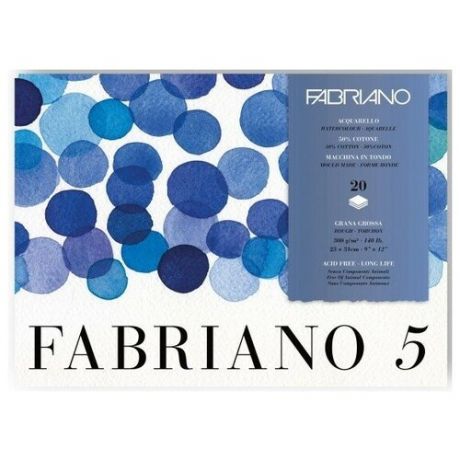 Альбом-склейка для акварели Fabriano 5 Торшон 36x51 см 20 л 300 г