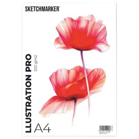 Альбом-склейка для смешанных техник Sketchmarker "Marker Pro" А4 30 л 200 г