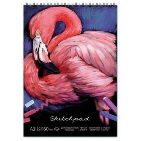 Альбом для пастели Феникс Фламинго 42 х 29.7 см, 150 г/м², 30 л.