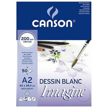 Альбом Canson Imagine 59.4 х 42 см (A2), 200 г/м², 50 л.