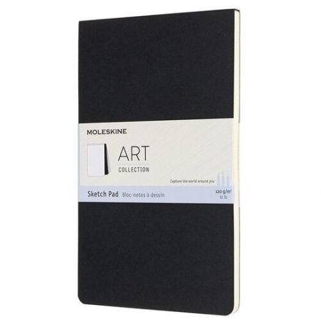 Блокнот для рисования Moleskine Art Soft Sketch Pad Large, 88 стр черный