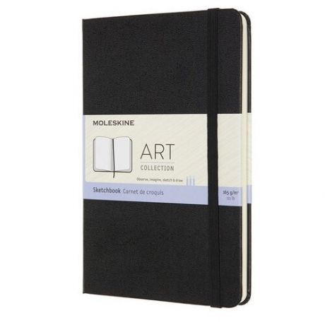 Блокнот для рисования Moleskine Art Sketchbook Medium, 144 стр черный