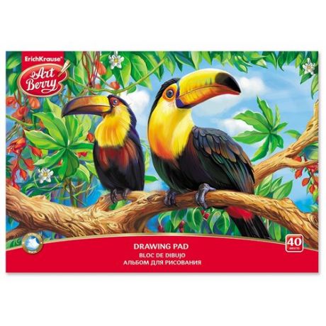 Альбом ErichKrause ArtBerry Экзотические птицы 29.7 х 21 см (A4), 120 г/м², 40 л.